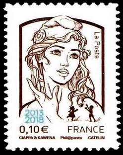 Marianne de la Jeunesse Overprinted 2013-2018