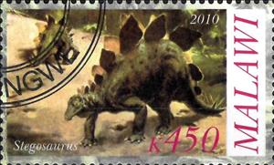 Stamp, Stegosaurus, Cinderellas,  , Dinosaurs, Prehistorical Animals