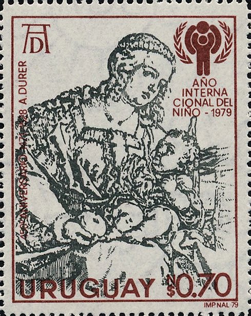 Madonna with child by Dürer