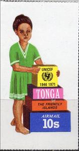 Stamp, Unicef, Tonga,  
