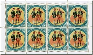Mini Sheet, American Civil War. Uniforms, Cinderellas,  , Uniforms