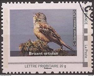 Stamp, Bird protection, France,  , Animals (Fauna), Birds