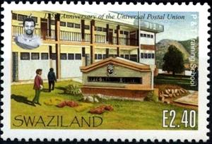 Stamp, P&T Training School, Swaziland,  , U.P.U.