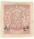 Stamp, Coat of Arms- surcharged, Uruguay,  , Coats of Arms