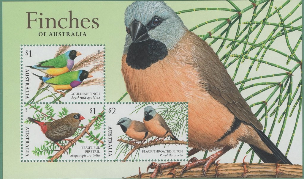 Finches minisheet 2018