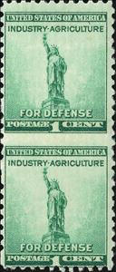 Se-tenant, Statue Of Liberty, United States of America,  