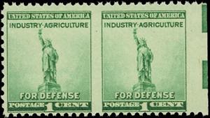 Se-tenant, Statue Of Liberty, United States of America,  