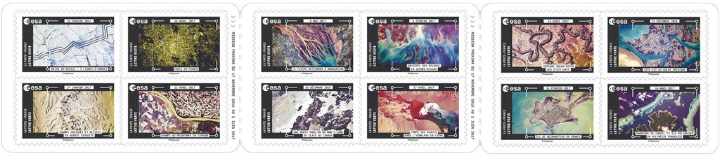 Booklet, Views of France from Outer Space taken by Thomas Presquet, France,  , Landscapes, Outer Space