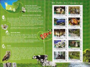 Souvenir Sheet, Natural parks in Basse.Normandie, France,  , National Parks