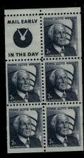 Booklet Pane, Frank Lloyd Wright, United States of America,  