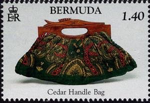 Stamp, Handicrafts - Cedar Handle Bags, Bermuda,  , Crafts