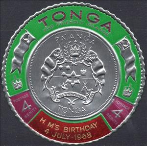 Stamp, King, Tonga,  