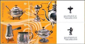 Se-tenant, Silver Tableware, Argentina,  , Silver Objects