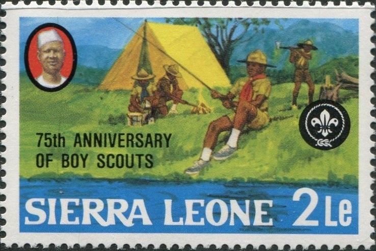 Fishing at campsite