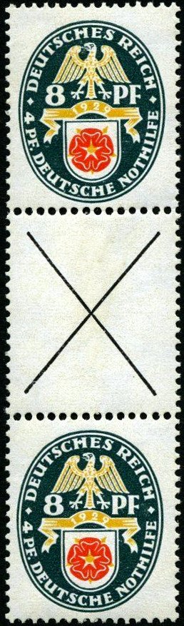 Se-tenant, Lippe-Detmold, German Realm,  , Coats of Arms