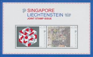 Souvenir Sheet, Modern Art, Singapore,  , Art