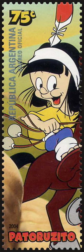 Stamp, Patoruzito, Argentina,  , Cartoons, Comics