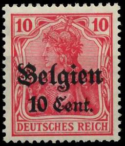 Stamp, overprint on "Germania", Germany, Colonies and Post Abroad,  , Crowns and Coronets, Women