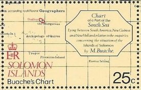 Stamp, Chart of the Port of South Sea, Solomon Islands,  , Maps