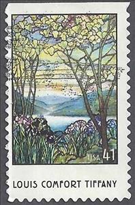 Stamp, L.C. Tiffany (1848-1933) Artisans, United States of America,  , Stained-glass
