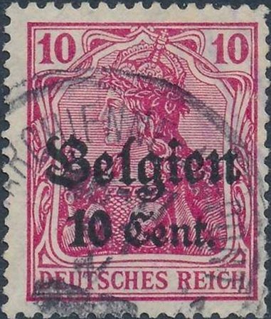 overprint on "Germania"