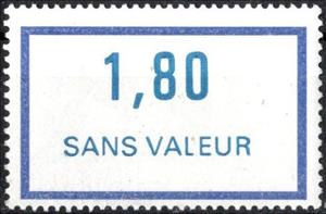Stamp, Timbre fictif de cours d'instruction, France,  , Numbers, Philately