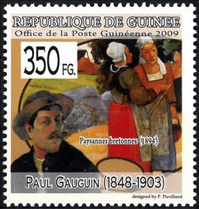 Stamp, Paul Gauguin (1848-1903), Cinderellas,  , Paintings