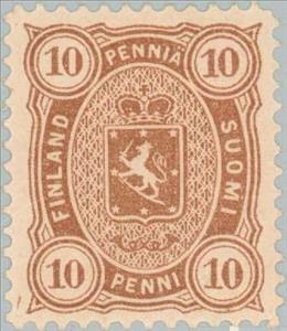 Stamp, Coat of arms type m/75, Helsinki printing, Finland,  , Coats of Arms