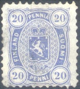Stamp, Coat of arms type m/75, Helsinki printing, Finland,  