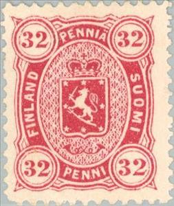 Stamp, Coat of arms type m/75, Helsinki printing, Finland,  , Coats of Arms