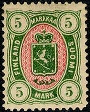 Coat of arms type m/75, new colours and values