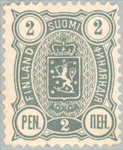 Stamp, Coat of Arms type m/89 ("three-numbered"), Finland,  , Coats of Arms