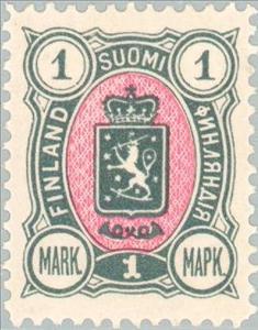 Stamp, Coat of Arms type m/89 ("three-numbered"), Finland,  , Coats of Arms