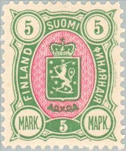 Stamp, Coat of Arms type m/89 ("three-numbered"), Finland,  , Coats of Arms