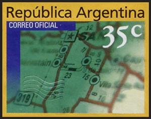 Stamp, Local Plan, Argentina,  , Maps