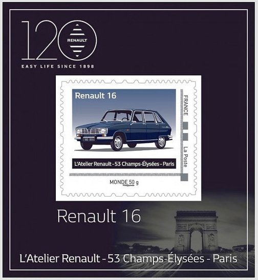 120th Anniversary of Renault : Renault 16, 1965