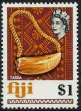 Stamp, Tabua, Fiji,  , Jewellery, Queens, Tusks / Fangs