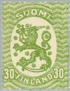 Stamp, Coat of arms, Finland,  , Heraldic Animals, Coats of Arms