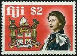 Stamp, Coat of Arms, Fiji,  