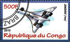 Stamp, Concorde, Cinderellas,  , Aircraft