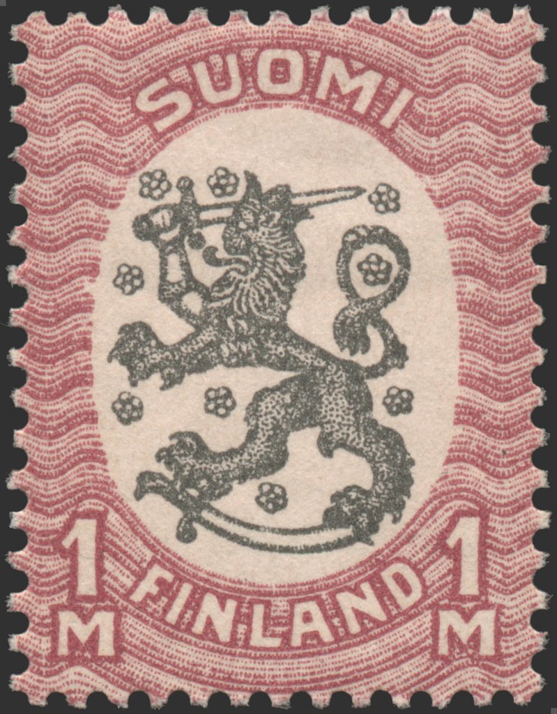 Definitive series I: Lion type m/17 (dull carmine)