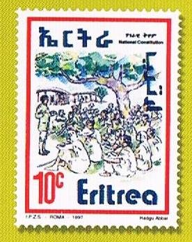 Stamp, Constitution, Eritrea,  , Politics