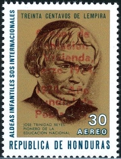 José Trinidad Reyes, overprinted
