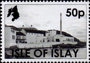 Stamp, Bowmore distillery, Cinderellas,  , Tourism