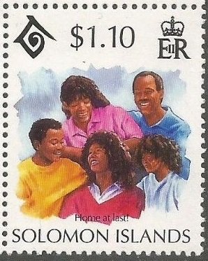 Stamp, Complete Family, Solomon Islands,  , Families