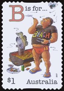 Stamp, B is for, Australia,  , Education, Letters (Alphabet)