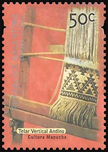 Mapuche culture, Andean vertical loom
