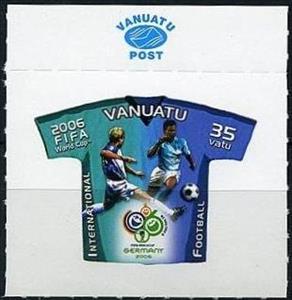 Stamp, Scenes on Jerseys, Vanuatu,  , Sport, Football (Soccer)