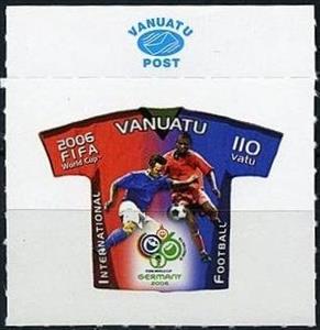 Stamp, Scenes on Jerseys, Vanuatu,  , Sport, Football (Soccer)