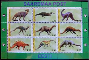 Souvenir Sheet, Dinosaurs, Cinderellas,  , Dinosaurs